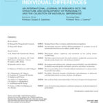 Portada revista Personality and Individual Differences